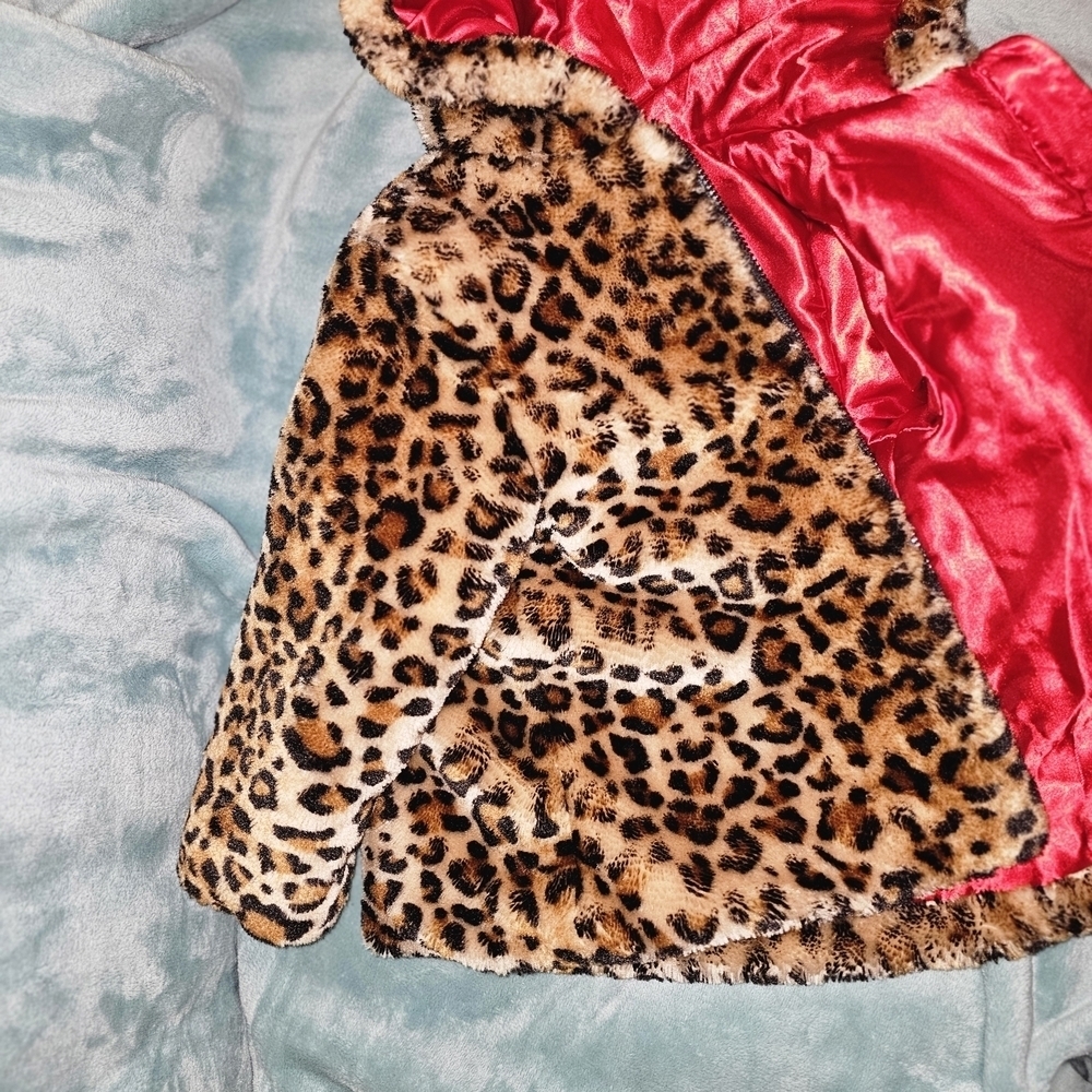 Little Me Leopard Print Pea Coat - Picture 8 of 9